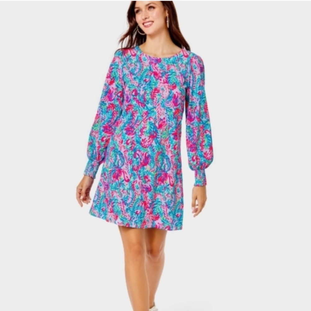 EUC Lilly Pulitzer Diann Long Sleeve Dress Size S